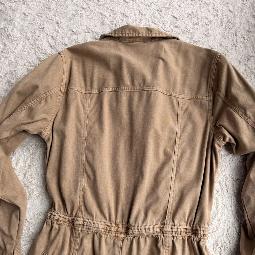 Universal Thread Tan Khaki Boiler Suit Jumpsuit Coveralls Button Front 6 - Picture 10 of 13